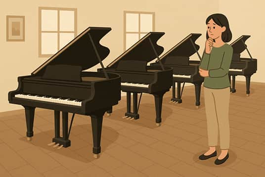 グランドピアノの選び方【サイズ・中古ピアノ・試弾・目的】の画像