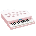 ミニピアノＰ-25(ピンキッシュホワイト)　1108