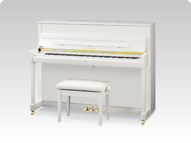 KAWAI アップライトピアノ ホワイト - ピアノ