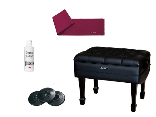 ピアノ　椅子　カワイ 極美品＊ KAWAI 高級 ピアノ椅子 高低自在椅子Gタイプ ピアノ 椅子