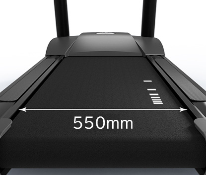 ランニングスペースは約55cmあるので安心して運動が出来ます。