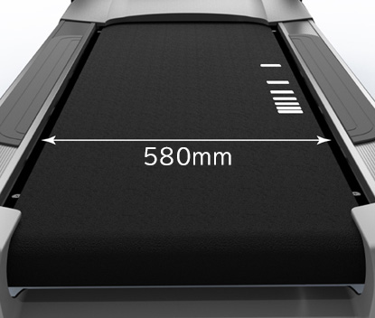 ランニングスペースは約55cmあるので安心して運動が出来ます。