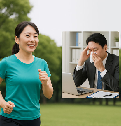 欠勤・休職の減少