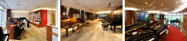 カワイ横浜/カワイ梅田/カワイ表参道のショップの様子