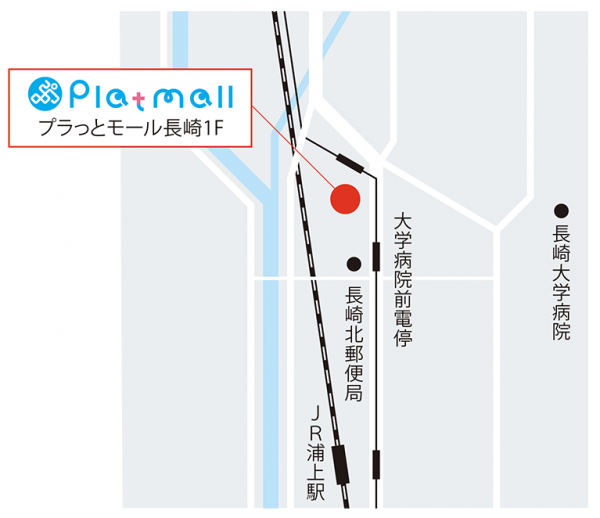 カワイ長崎ショップ カワイ ミュージックスクールプラっとモール長崎　地図